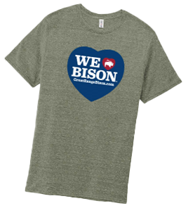 We Love Bison t-shirt