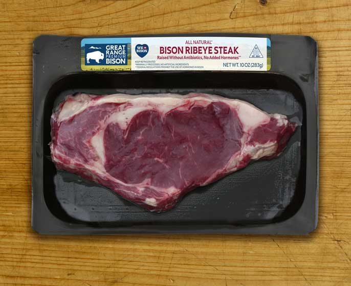 Great Range Bison Ribeye Steak