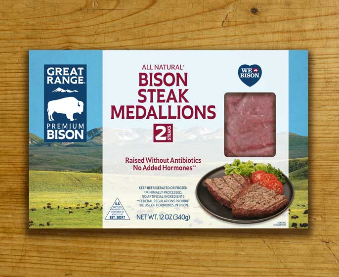 Bison Steak Medallions Box